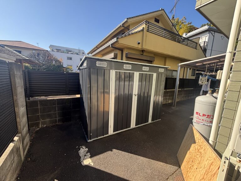 物置完成です。