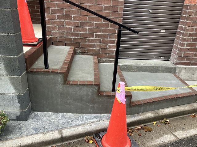 れんがと左官仕上
