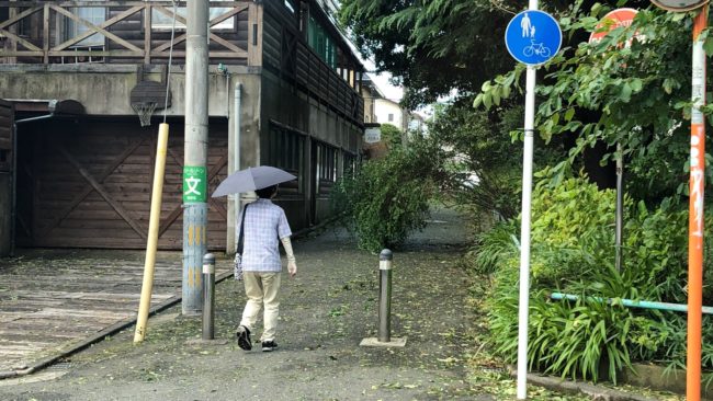 横浜台風上陸